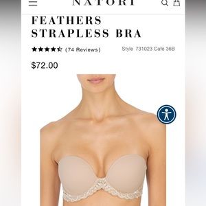 Natori Feathers Strapless Bra